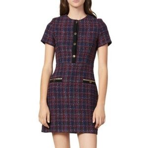 Chic Plaid Short Sleeve Dress